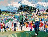 Leroy Neiman April at Augusta painting